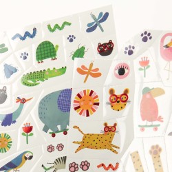 Moulin Roty - Coole Kinder Tattoos mit Dschungeltieren