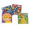 Moulin Roty - geometrische Stickers mit Tiervorlagen zum kleben für Kinder ab 3 Jahren