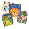 Moulin Roty - geometrische Stickers mit Tiervorlagen zum kleben für Kinder ab 3 Jahren
