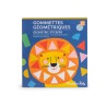 Moulin Roty - geometrische Stickers mit Tiervorlagen zum kleben für Kinder ab 3 Jahren