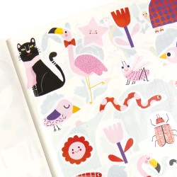 Moulin Roty - Stickerheft mit 300 Stickern Les Toupitis