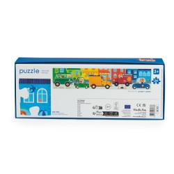 Puzzle mit Fahrzeugen für kleine Fahrzeugfans - Les Popipop - Moulin Roty