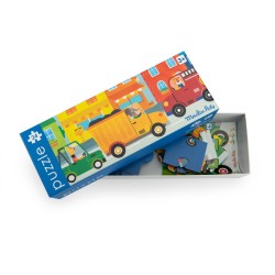 Puzzle mit Fahrzeugen für kleine Fahrzeugfans - Les Popipop - Moulin Roty