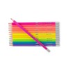 12 crayons de couleur néon - Les Schmouks - Moulin Roty