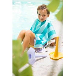 Badeponcho 60 x 60 cm Lagoon - perfekt nach dem schwimmen und baden - Quut