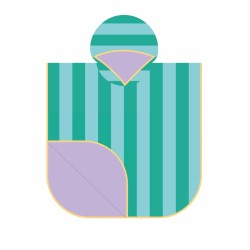 Badeponcho 60 x 60 cm Lagoon - perfekt nach dem schwimmen und baden - Quut