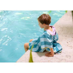Badeponcho 60 x 60 cm Lagoon - perfekt nach dem schwimmen und baden - Quut