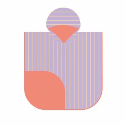 Badeponcho 60 x 60 cm Lavendel - perfekt nach dem schwimmen und baden - Quut
