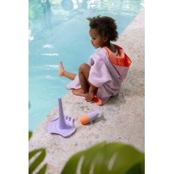 Badeponcho 60 x 60 cm Lavendel - perfekt nach dem schwimmen und baden - Quut