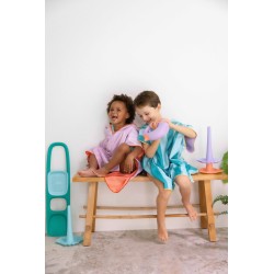 Poncho de bain 60 x 60 cm Lavande - parfait après la baignade et le bain - Quut