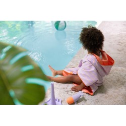 Poncho de bain 60 x 60 cm Lavande - parfait après la baignade et le bain - Quut
