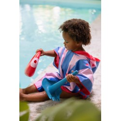 Badeponcho 60 x 60 cm Kirsche - perfekt nach dem schwimmen und baden - Quut
