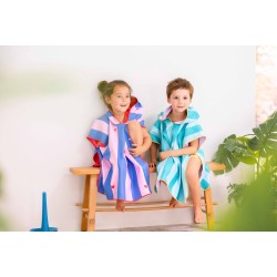 Badeponcho 60 x 60 cm Kirsche - perfekt nach dem schwimmen und baden - Quut