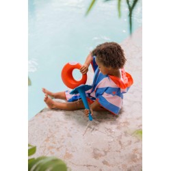 Badeponcho 60 x 60 cm Kirsche - perfekt nach dem schwimmen und baden - Quut