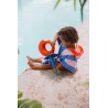 Poncho de bain 60 x 60 cm cerise - parfait après la baignade et le bain - Quut