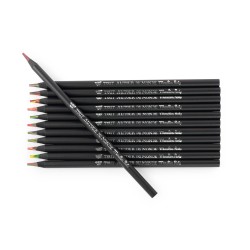 12 crayons de couleur multicolores - Tout autour du monde - Moulin Roty