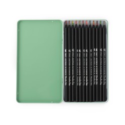 12 crayons de couleur multicolores - Tout autour du monde - Moulin Roty