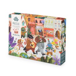 Steckpuzzle aus Holz mit Fahrzeugen für Kinder ab 1 Jahr - Moulin Roty
