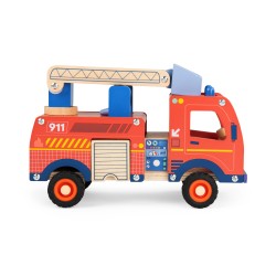 Feuerwehrauto aus Holz - Moulin Roty