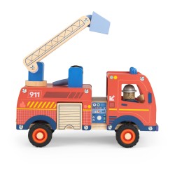 Feuerwehrauto aus Holz - Moulin Roty