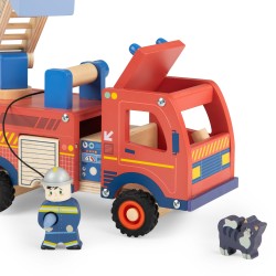Feuerwehrauto aus Holz - Moulin Roty