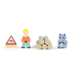 Forstlastwagen aus Holz  - Moulin Roty