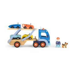 Camion de transport de voitures en bois - Les Popipop - Moulin Roty