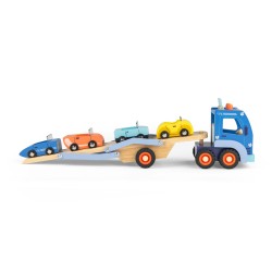 Camion de transport de voitures en bois - Les Popipop - Moulin Roty