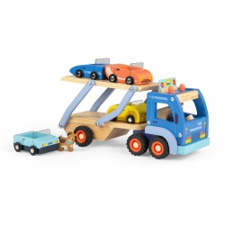 Camion de transport de voitures en bois - Les Popipop - Moulin Roty