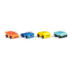 Camion de transport de voitures en bois - Les Popipop - Moulin Roty
