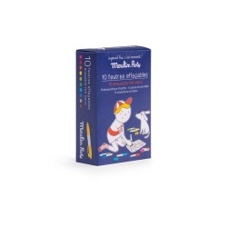 10er-Set abwischbare Filzstifte - Aujourd'hui c'est Mercredi - Moulin Roty
