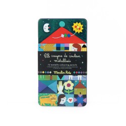12 Farbstifte metallic - Les comètes filantes - Moulin Roty