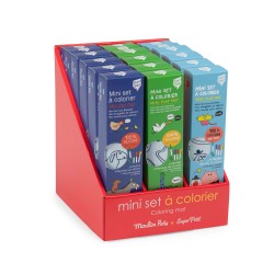 18 Mini-Sets aus Silikon zum Ausmalen assortiert - Super Petit - Moulin Roty