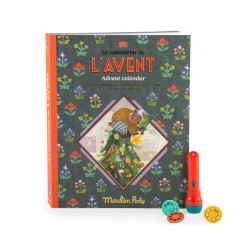 Calendrier de l'avent Les Minouchkas - pour les enfants à partir de 4 ans - Lampe à histoires - Moulin Roty