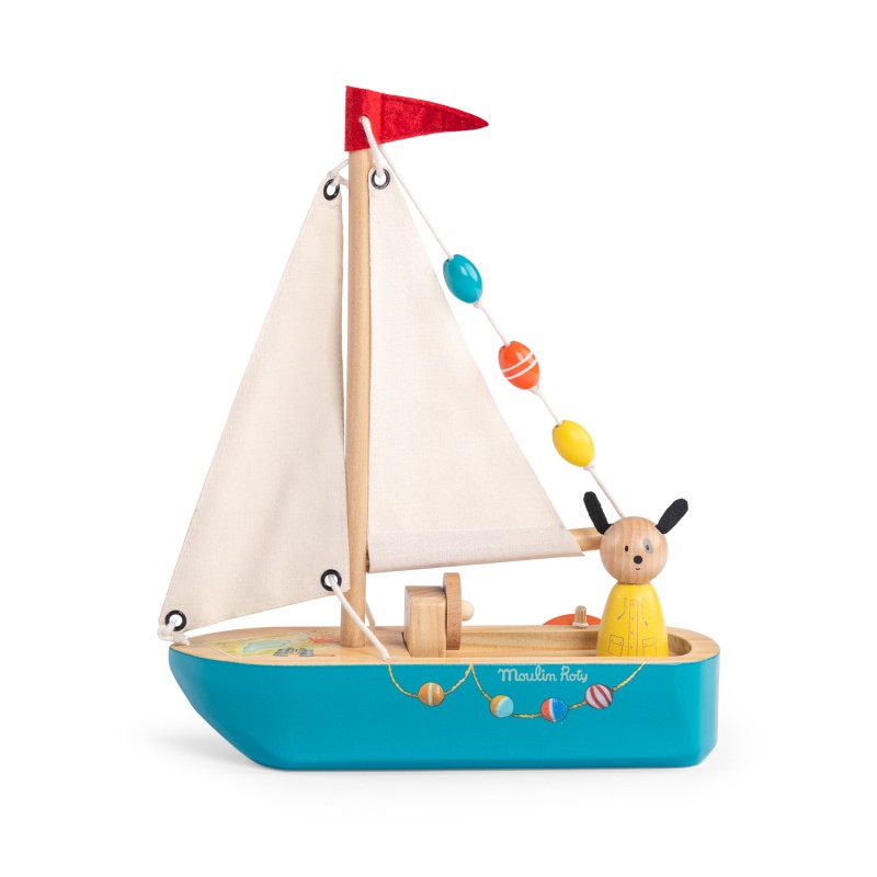 Segelboot aus Holz - La Grande Famille - Moulin Roty Segelboot aus Holz - La Grande Famille - Moulin Roty