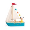 Segelboot aus Holz  - La Grande Famille - Moulin Roty