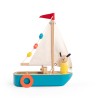 Segelboot aus Holz  - La Grande Famille - Moulin Roty