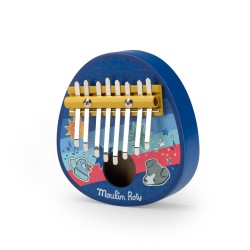 Kalimba  Puce & Pilou en bois -  instrument enfant - Moulin Roty