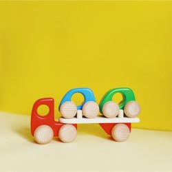 Transporteur de voitures en bois - Bajo