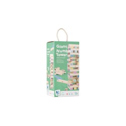 Riesiger Zahlenturm Spiel aus Holz - das etwas andere Jenga - BS Toys