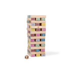 Riesiger Zahlenturm Spiel aus Holz - das etwas andere Jenga - BS Toys
