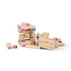 Riesiger Zahlenturm Spiel aus Holz - das etwas andere Jenga - BS Toys