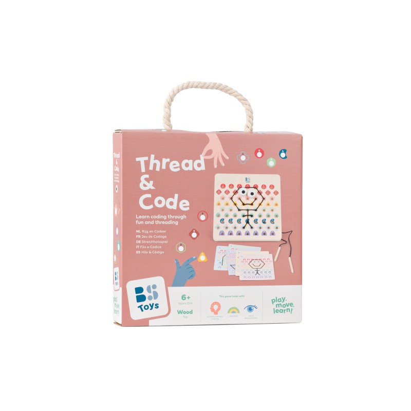 Faden & Code Spiel - das Fädelspiel für Kinder ab 6 Jahren - BS Toys