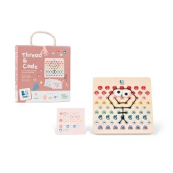 Faden & Code Spiel - das Fädelspiel für Kinder ab 6 Jahren - BS Toys