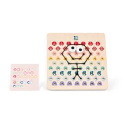 Faden & Code Spiel - das Fädelspiel für Kinder ab 6 Jahren - BS Toys