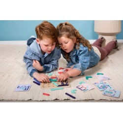 Jeu de balle avec raquette en bois - pour le jardin ou la plage - BS Toys - Geoplank