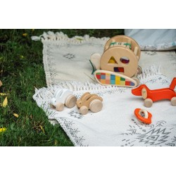 Hase klein aus Holz natur - Bajo