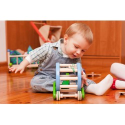 Escargot à formes multicolore en bois - Bajo