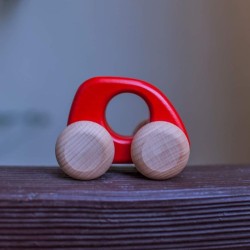 Mini voiture rouge en bois - Bajo