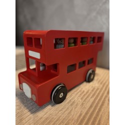 Londoner Doppeldecker Bus aus Holz zum spielen - Bajo